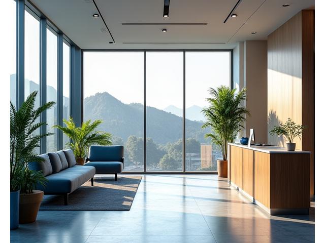 Modern and inviting AuraWell Collective office interior in Boulder, Colorado showing comfortable seating and natural light.