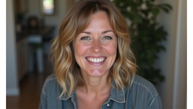 Video thumbnail of Sarah M., smiling and speaking enthusiastically