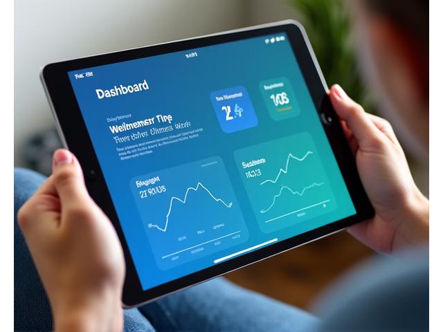 Screenshot of the AuraWell Collective personalized wellness dashboard showing health metrics, goal progress, and Boulder-specific environmental factors.